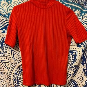 H&M red turtle neck